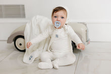Load image into Gallery viewer, Embroidered Clover Collection - Ivory Blue - Take Me Home Set
