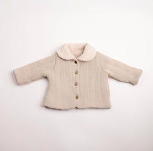 Load image into Gallery viewer, Sherpa collar knit jacket - Neutral

