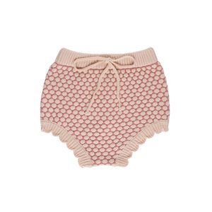 Popcorn knit bloomers - Pink