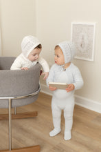 Load image into Gallery viewer, Intricate Knit Layette Set - Dusty Blue

