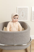 Load image into Gallery viewer, Intricate Footie/Bonnet-Champagne Pink
