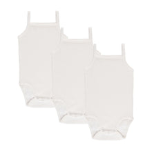 Load image into Gallery viewer, 3 pack ribbed spaghetti strap undershirts - Ivory
