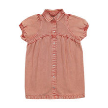 Load image into Gallery viewer, Denim shirt dress - pink denim
