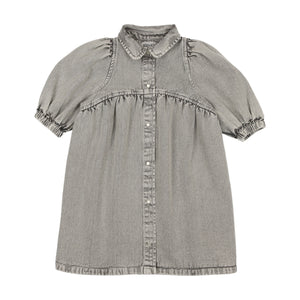 Denim shirt dress - blue grey denim