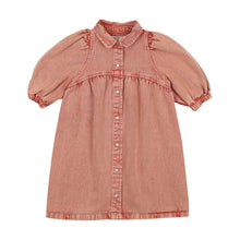 Load image into Gallery viewer, Denim shirt dress - pink denim
