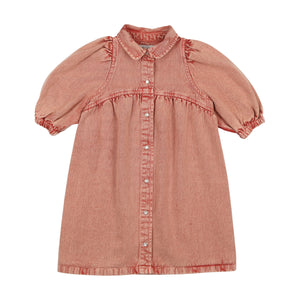 Denim shirt dress - pink denim