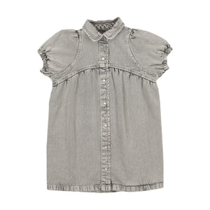 Denim shirt dress - blue grey denim