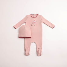 Load image into Gallery viewer, Kids in sketch footie and beanie - Caramel
