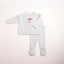 Load image into Gallery viewer, Kids in sketch outfit - Crisp blue

