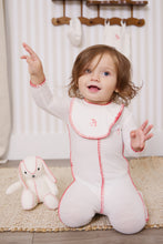 Load image into Gallery viewer, Bunny Rib Footie + Hat - Red
