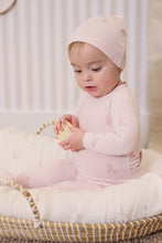 Load image into Gallery viewer, Baby Blocks Footie + Hat - Pink
