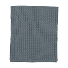 Load image into Gallery viewer, Knit collar velour layette set - blue
