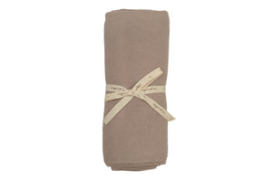 Knit embroidered dot accent layette set - Taupe