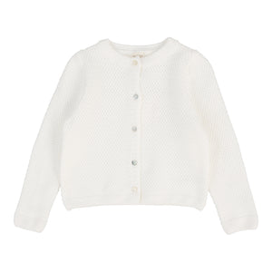 Knit classic cardigan - Winter white