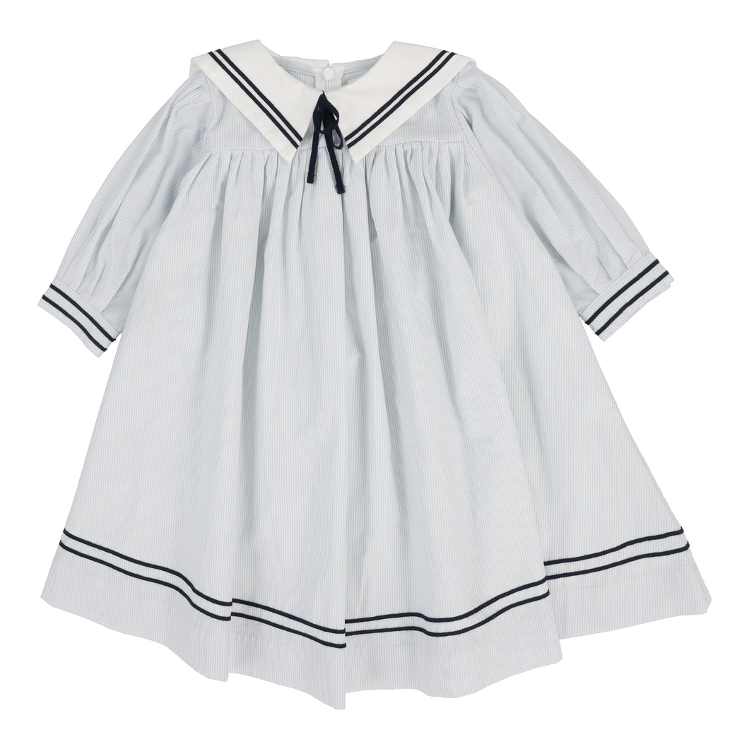 Sailor dress 3/4 sleeve - Light blue