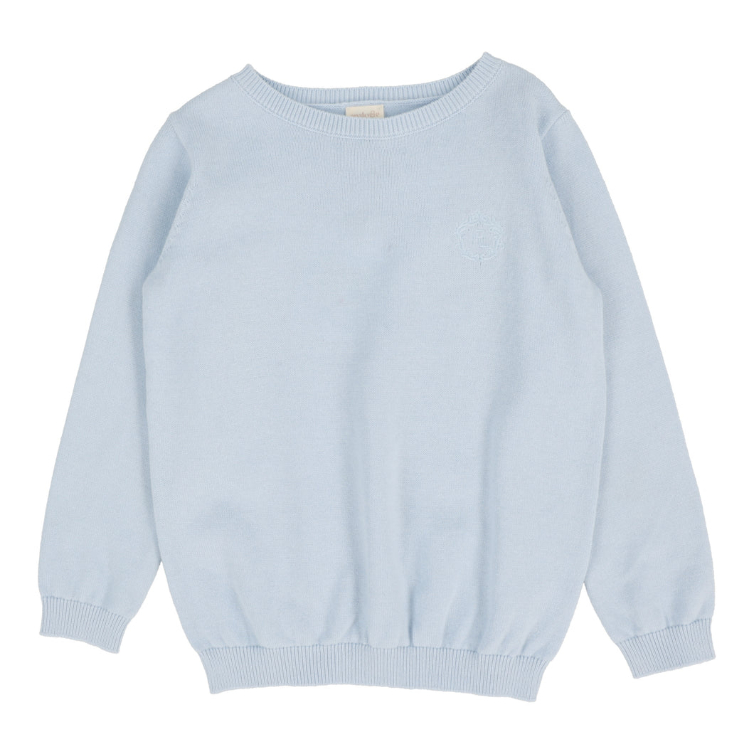 Boys crewneck sweater long sleeve - Light blue
