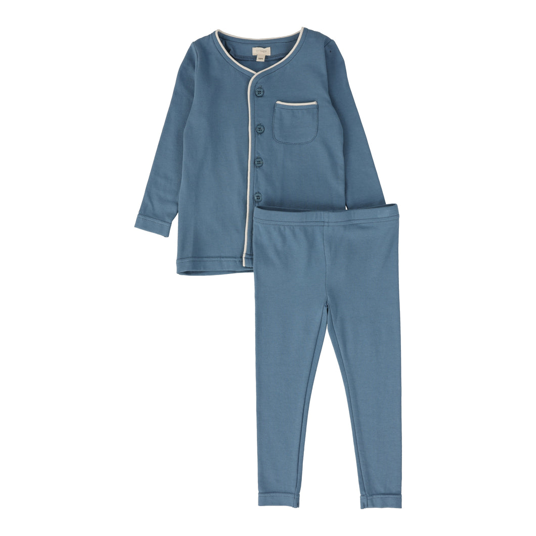 Boys grandpa pjs - blue