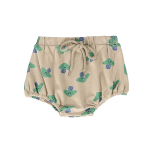 Mushroom tee and bloomer set - Taupe