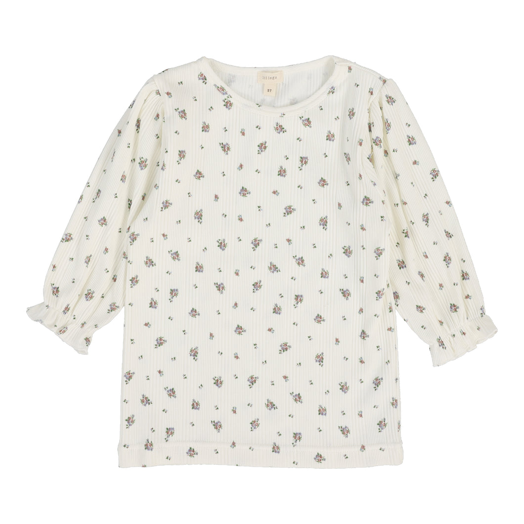 Vintage floral long sleeve tee - light floral