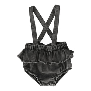 Flutter suspender bloomer - Black wash