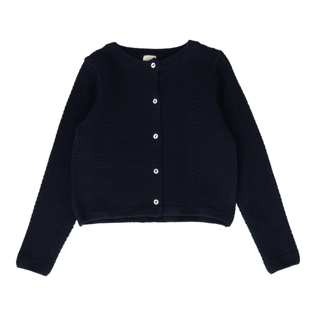 Knit classic cardigan - Navy