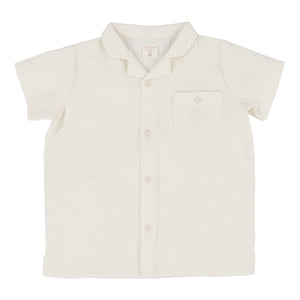 Seersucker shirt - cream