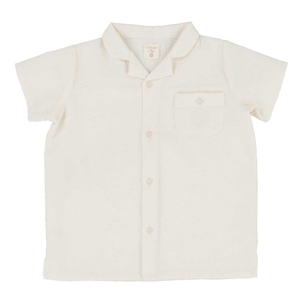 Seersucker shirt - cream