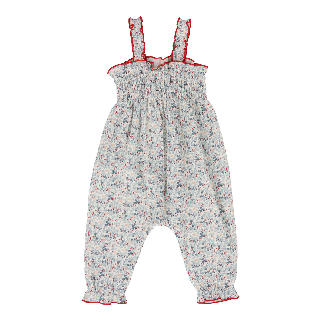 Long bubble romper - floral