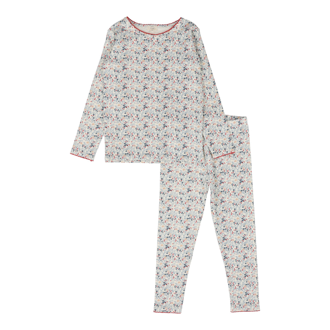 Girls grandpa pj's - floral