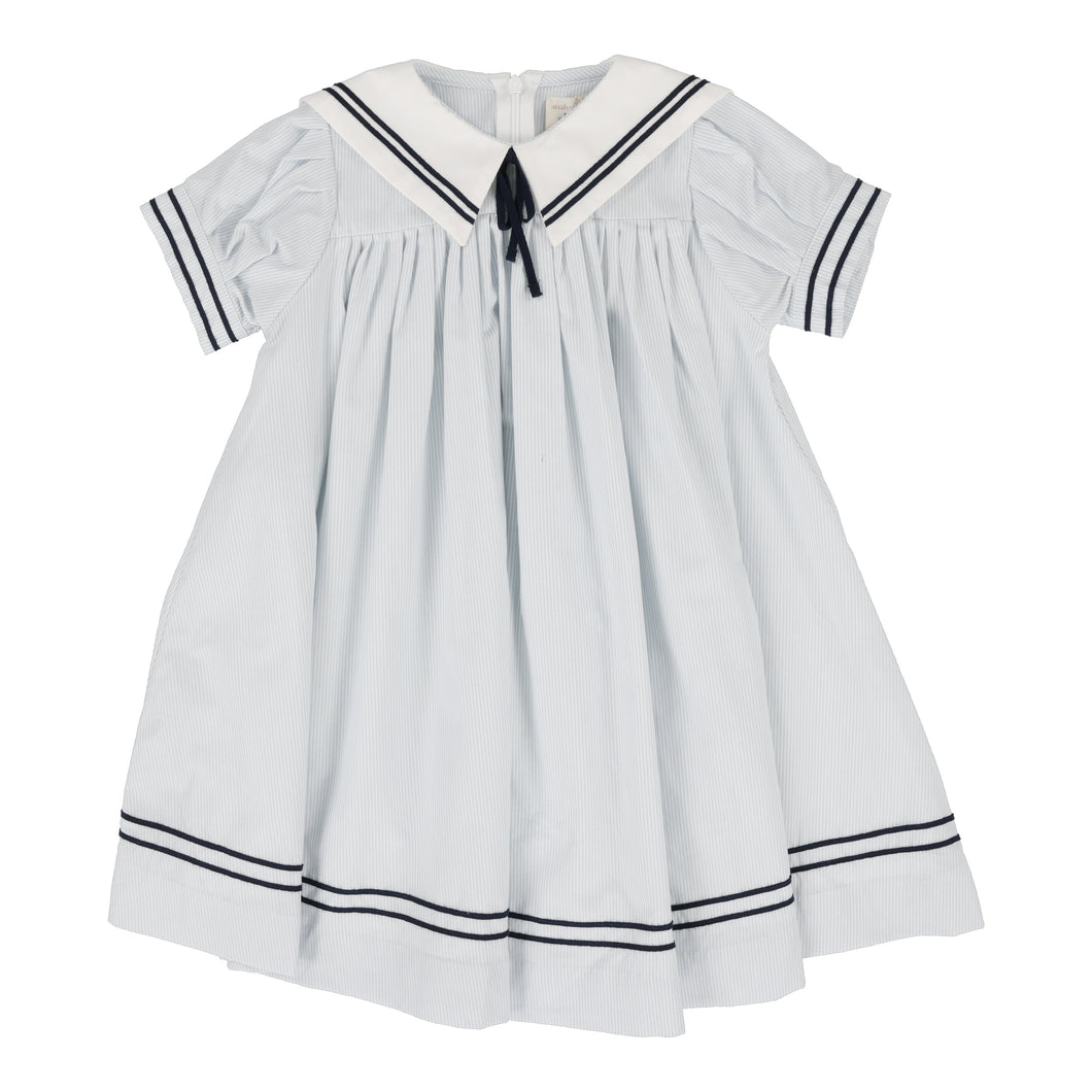 Sailor dress short sleeve - Light blue