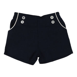 Button shorts - navy