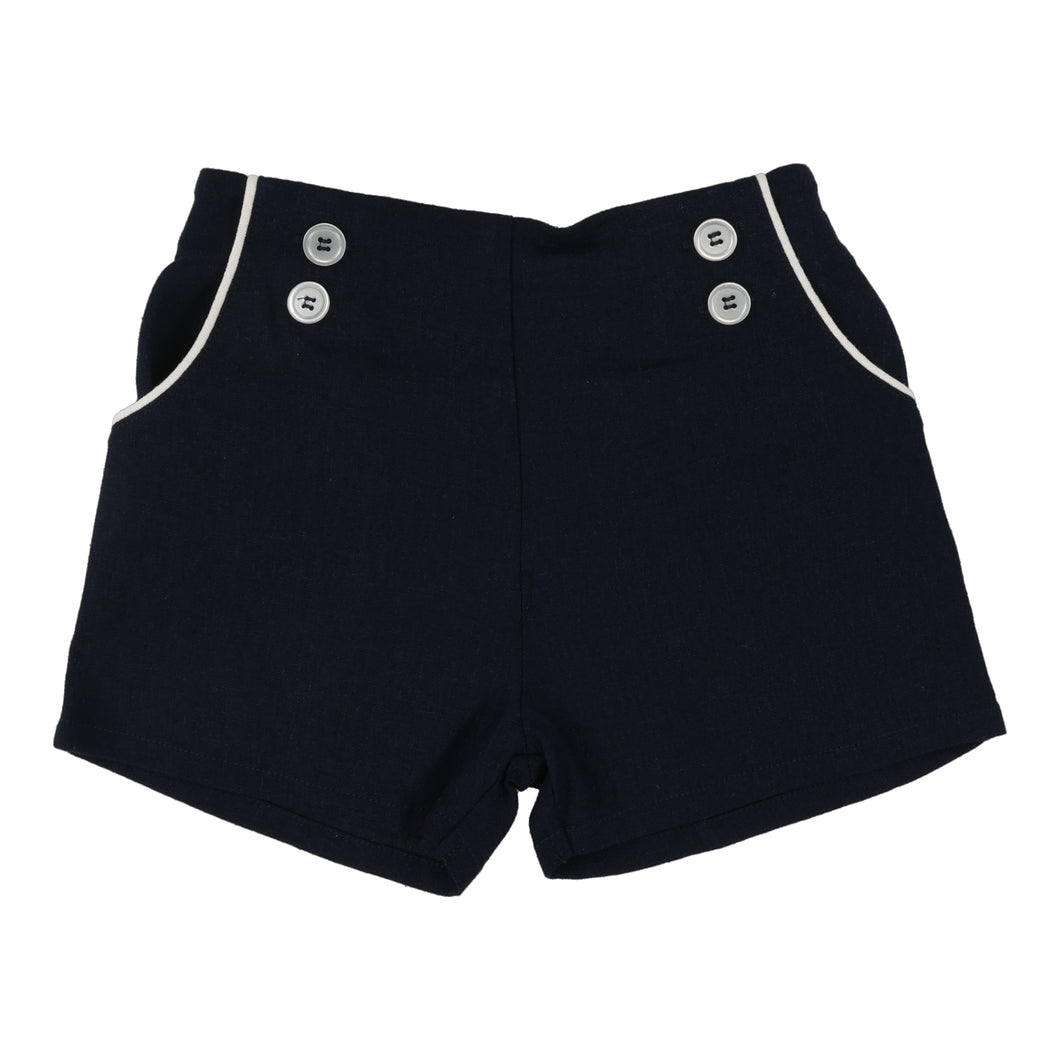 Button shorts - navy