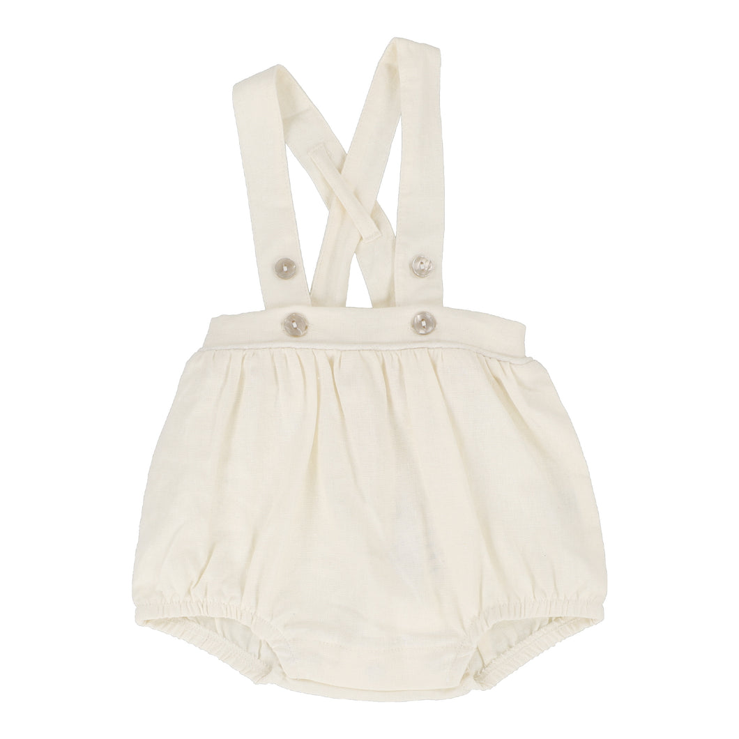 Suspender bubble bloomer - cream