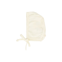 Load image into Gallery viewer, Knit wrap sleeveless footie set with bonnet - cream
