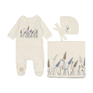 Leaves and love layette set