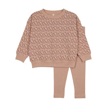 Load image into Gallery viewer, Dahlia vines toddler set - Dusty pink
