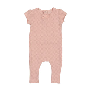 Little dot romper - rosette