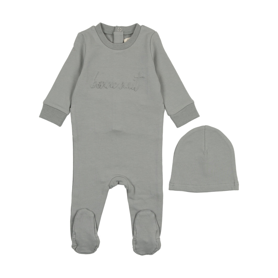 Sweatshirt logo footie and beanie - Powder blue