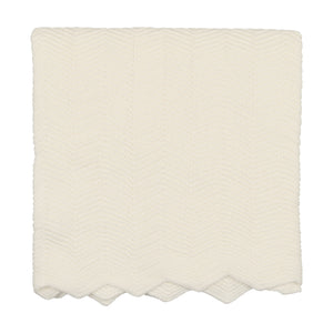 Mema Knits Herringbone Blanket - Winter White Mema Knits Herringbone Blanket - Winter White