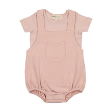 Load image into Gallery viewer, Romper and striped tee - rose
