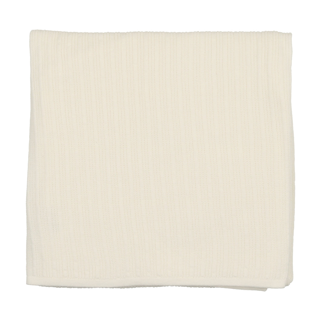 Pointelle blanket - winter white