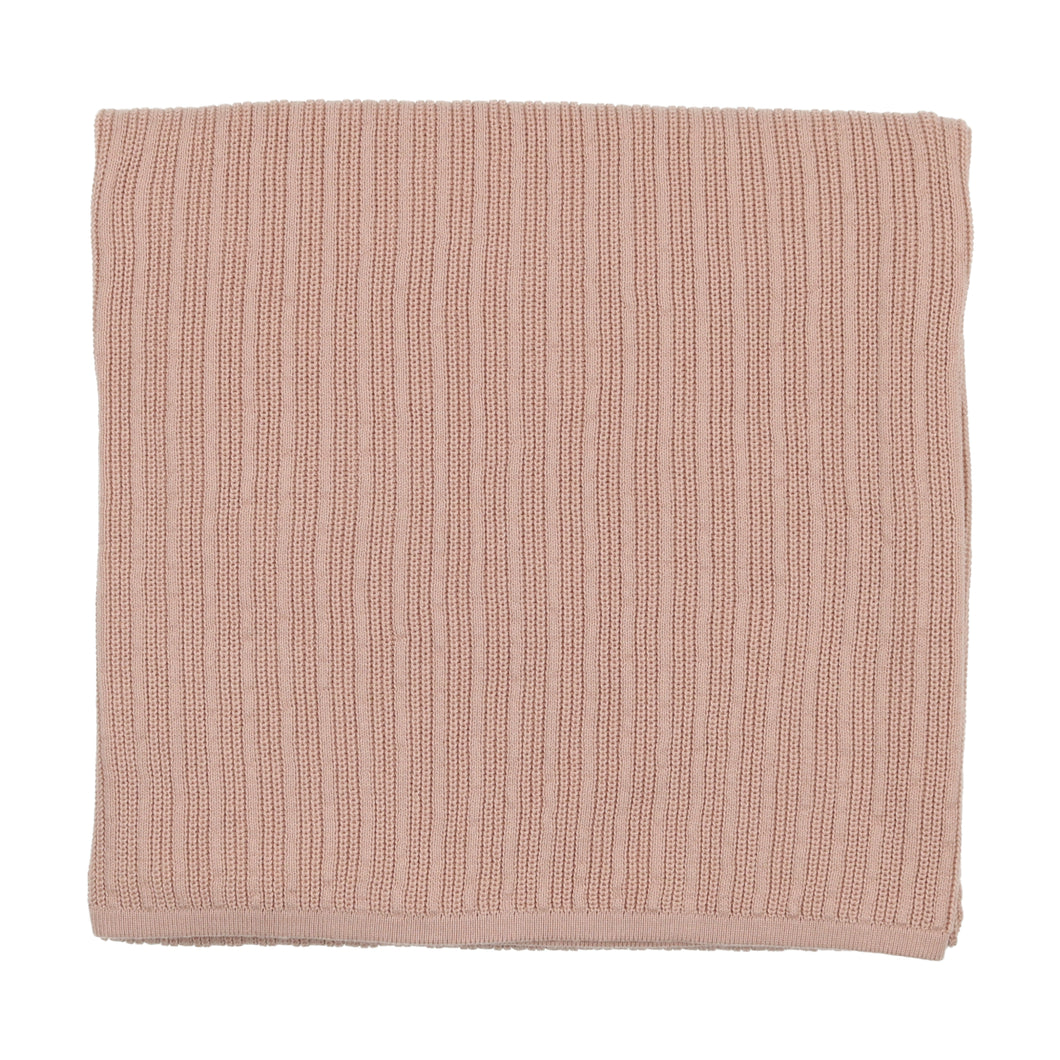 Pointelle blanket - pink tint