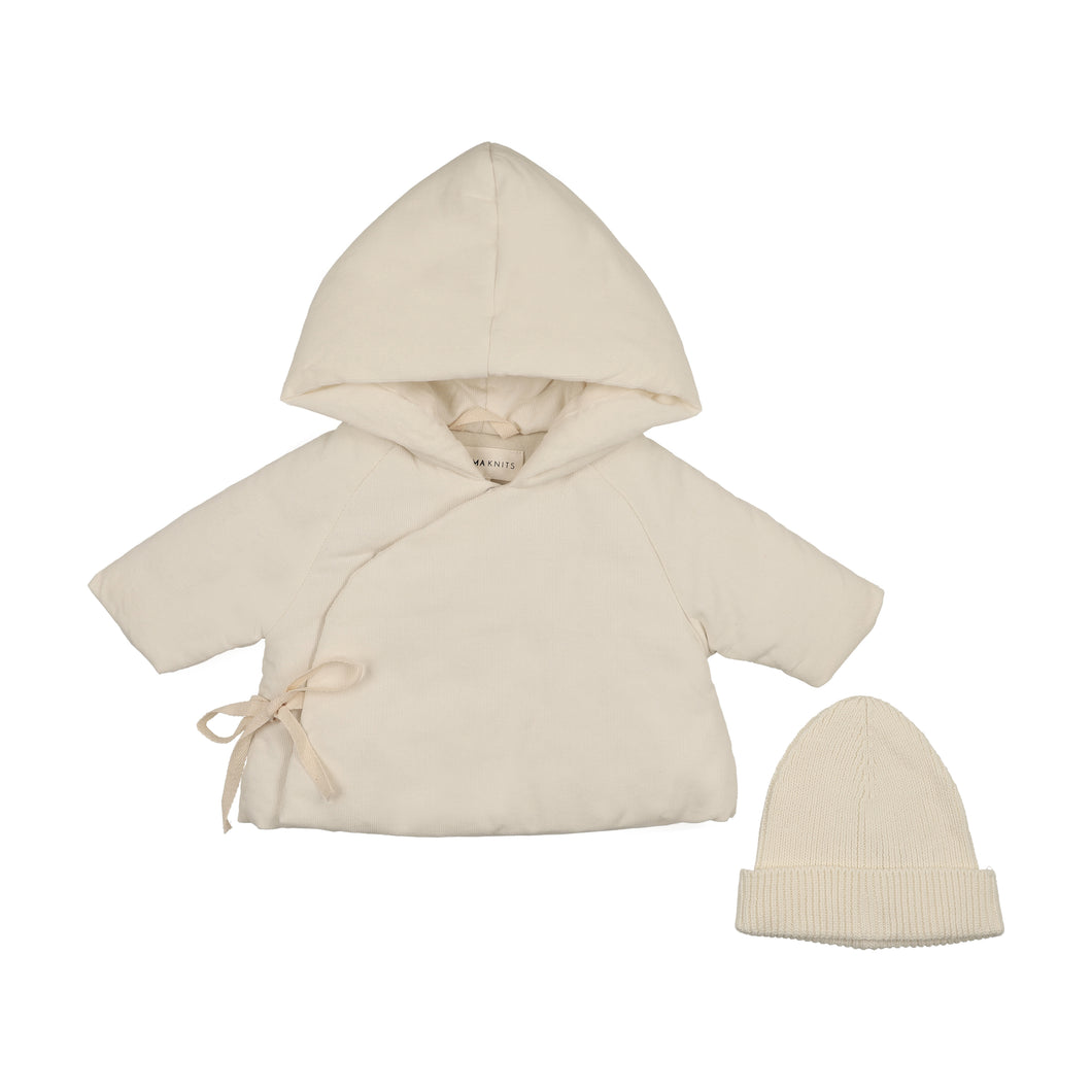 Corduroy jacket and beanie - Ivory