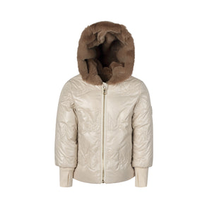 Baby reversible coat - Taupe