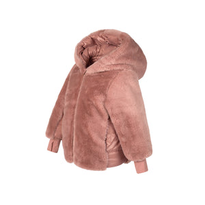 Baby reversible coat - Mauve