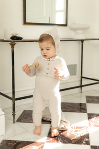 Madamoiselle and monsieur layette set - coffee