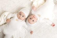 Load image into Gallery viewer, Mail and Flowers-Chalk White Boys Layette set

