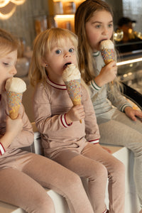 Modal varsity loungewear - flush