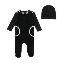 Load image into Gallery viewer, Multicolor embroidery layette set - black boy
