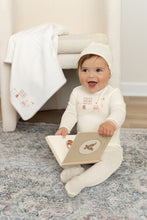 Load image into Gallery viewer, Little nursery footie and beanie - Ivory girls
